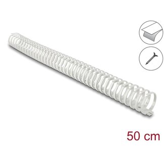 DeLOCK Delock Cable Duct flexible self-adhesive screwable 45 x 46 mm - length 50 cm grey