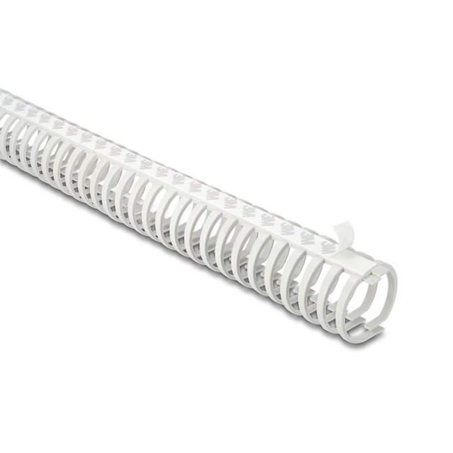 Delock Cable Duct flexible self-adhesive screwable 45 x 46 mm - length 50 cm grey