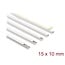 Delock Cable Duct self-adhesive with sliding cover 15 x 10 mm - length 1 m, pack of 5 pcs, white