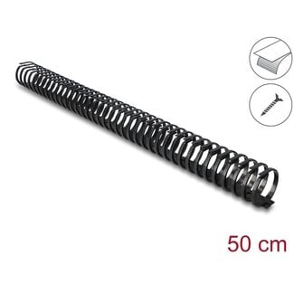 DeLOCK Delock Cable Duct flexible self-adhesive screwable 45 x 46 mm - length 50 cm black