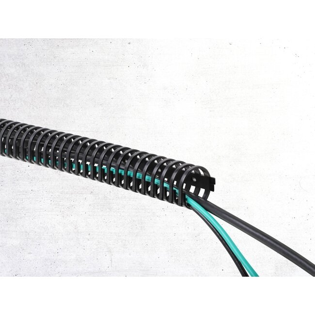 Delock Cable Duct flexible self-adhesive screwable 45 x 46 mm - length 50 cm black