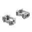 Delock Cable Conduit Holder with locking clip, screw-on for 16 mm cable protection sleeve, 100 pieces, grey