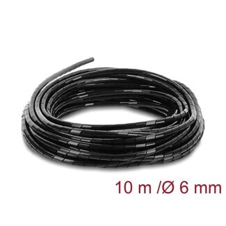 DeLOCK Delock Spiral Hose 6 mm diameter 10 m black