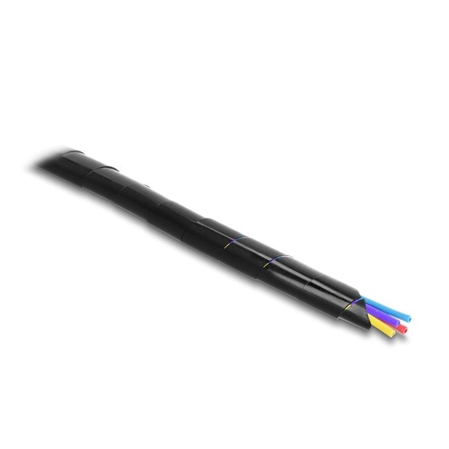 Delock Spiral Hose 15 mm diameter 10 m black