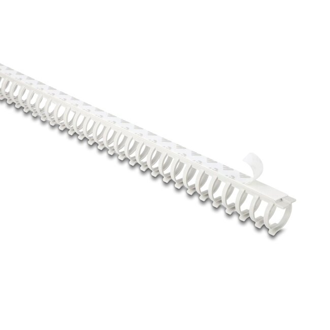 Delock Cable Duct flexible self-adhesive screwable 25 x 26 mm - length 50 cm grey
