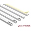 Delock Cable Duct self-adhesive with sliding cover 20 x 10 mm - length 1 m, pack of 5 pcs, white
