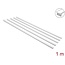 Delock Cable Duct self-adhesive with sliding cover 25 x 10 mm - length 1 m, pack of 5 pcs, white
