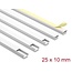 Delock Cable Duct self-adhesive with sliding cover 25 x 10 mm - length 1 m, pack of 5 pcs, white