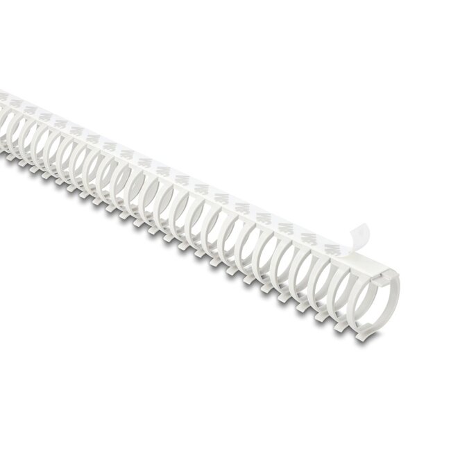 Delock Cable Duct flexible self-adhesive screwable 34 x 35 mm - length 50 cm grey