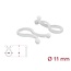 Delock Cable Drill Ø 11 mm transparent, 100 pieces