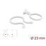 Delock Cable Drill Ø 23 mm transparent, 100 pieces