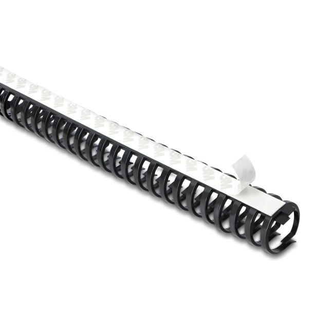 Delock Cable Duct flexible self-adhesive screwable 34 x 35 mm - length 50 cm black