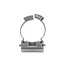 Delock Cable Conduit Holder with locking clip, screw-on for 25 mm cable protection sleeve, 100 pieces, grey