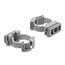 Delock Cable Conduit Holder with locking clip, screw-on for 20 mm cable protection sleeve, 100 pieces, grey