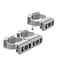 Delock Cable Conduit Holder with locking clip, screw-on for 20 mm cable protection sleeve, 100 pieces, grey