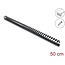 Delock Cable Duct flexible self-adhesive screwable 25 x 26 mm - length 50 cm black
