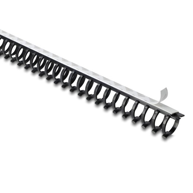 Delock Cable Duct flexible self-adhesive screwable 25 x 26 mm - length 50 cm black