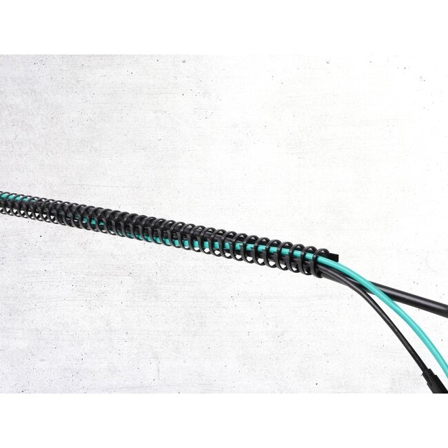 Delock Cable Duct flexible self-adhesive screwable 25 x 26 mm - length 50 cm black