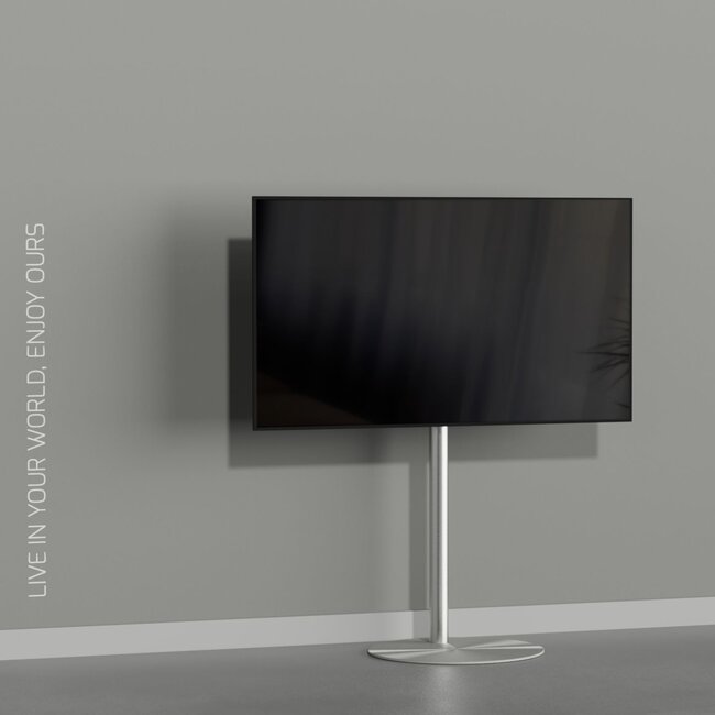 Vloerstandaard SPHERE rvs 120 cm VESA 100x100