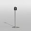 Vloerstandaard SPHERE rvs 150 cm VESA 200x200