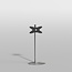 Vloerstandaard SPHERE rvs 120 cm VESA 400x200