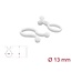 Delock Cable Drill Ø 13 mm transparent, 100 pieces