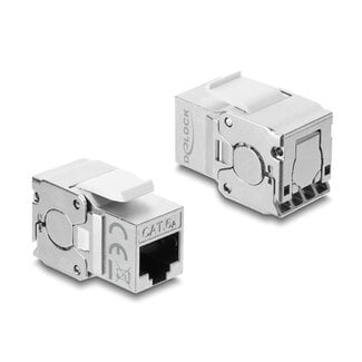 DeLOCK Delock Keystone Module RJ45 jack to LSA Cat.6A shielded tool-free