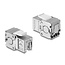 Delock Keystone Module RJ45 jack to LSA Cat.6A shielded tool-free with dust protection flap