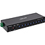 InLine® USB 3.2 Gen.1 industriële hub, USB-C, 10-poorts, met voeding