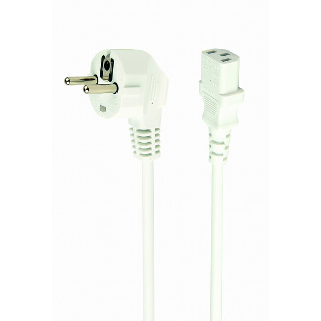 Netsnoer (C13), 0,75 mmÂ², 10 A. 1,8 m, wit