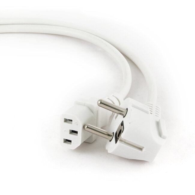 Netsnoer (C13), 0,75 mmÂ², 10 A. 1,8 m, wit