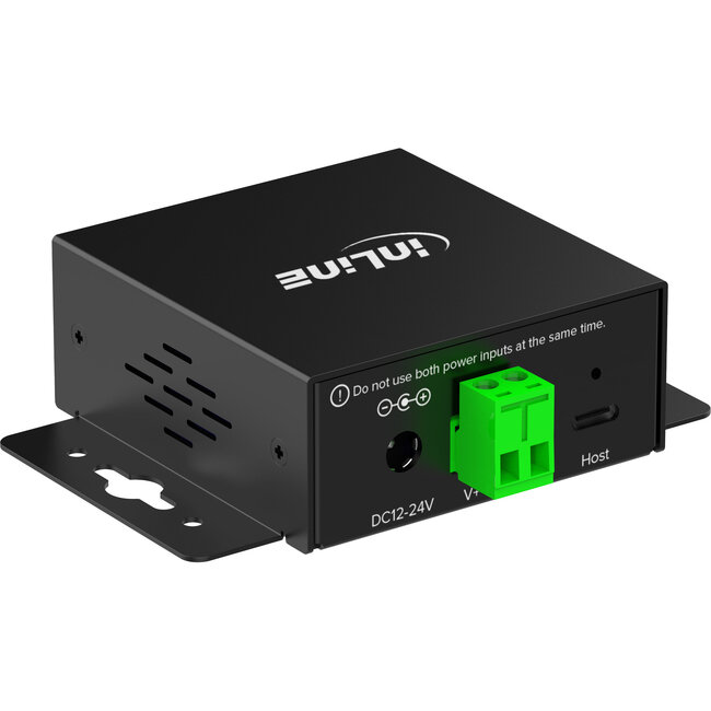 InLine® USB 3.2 industriële hub, 4-poorts, 2x USB-A, 2x USB-C