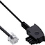 InLine® TAE-F kabel voor DSL-splitter, TAE-F ST naar Western 6/2 DEC ST, 25m