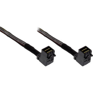 InLine InLine® Mini SAS HD-kabel, SFF-8643/SFF-8643, beide zijden haaks, 1m