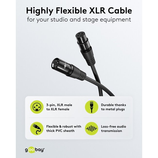 Goobay XLR Cable, 1 m