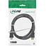 InLine® HDMI High Speed kabel met ethernet, male / male, zwart/goud, 1,5m