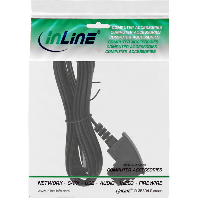 InLine® TAE-F kabel voor DSL-routers, TAE-F male naar RJ45 8P2C, 0,5m