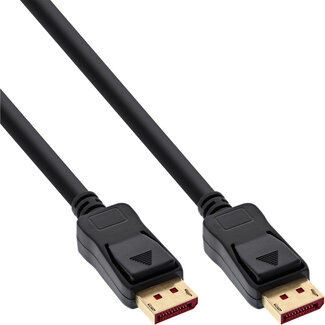 InLine InLine® DisplayPort 1.4 kabel, zwart, vergulde contacten, 3m