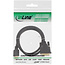InLine® HDMI-DVI kabel, zwart/goud, HDMI male naar DVI 18+1 male, 1m