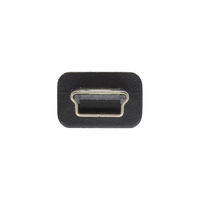 InLine® USB 2.0-minikabel, USB A male naar Mini-B male 5-pin, zwart, 0,3m