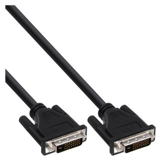 InLine InLine® DVI-D kabel, digitaal 24+1 male / male, dual link, 5m