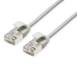 Roline ROLINE F/UTP DataCenter Patchkabel Cat.6A (Class EA), LSOH, extra dun, grijs, 0,5 m