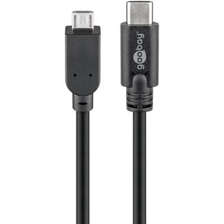 Goobay Goobay USB-C to Micro-B  Cable, OTG, 1 m, black