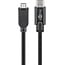 Goobay USB-C to Micro-B  Cable, OTG, 1 m, black