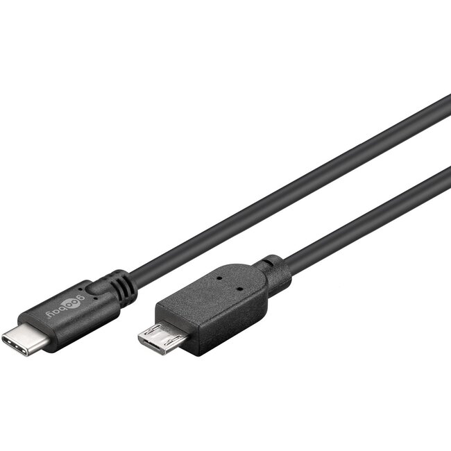 Goobay USB-C to Micro-B  Cable, OTG, 1 m, black