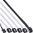 InLine® Mini SAS HD-kabel, SFF-8643 naar 4x SATA + sideband, 1m