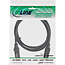 InLine® HDMI High Speed-kabel met Ethernet, haakse stekker, zwart, 3m