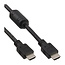 InLine® HDMI kabel, HDMI High Speed, male / male, zwart, met ferriet, 1,5m