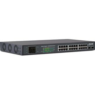 InLine InLine® PoE+ Gigabit netwerkswitch 24 poorten, 1Gb/s, 2xSFP,19"1U (incl. beugel)