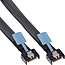 InLine® MCIO Kabel, MCIO x4 Stecker zu MCIO x4 Stecker, 0,75m
